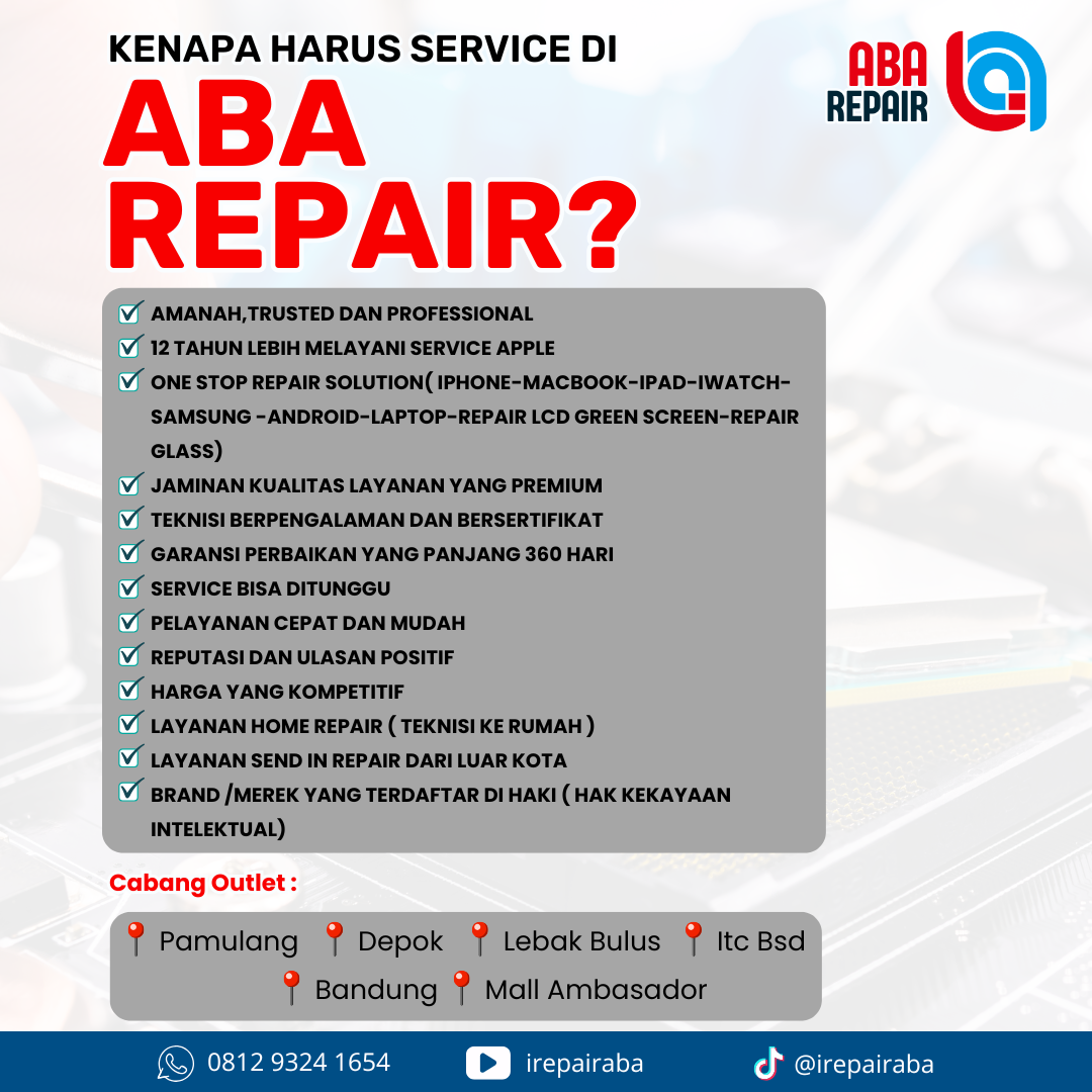 ABA REPAIR - SERVICE CPU IPHONE HARGA TERJANGKAU DAN BERGARANSI